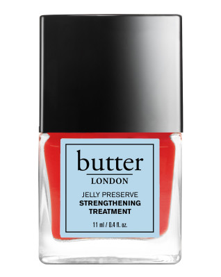 butter LONDON | Strawberry Rhubarb Jelly Nail Treatment - poloprůhledný posilující lak na nehty