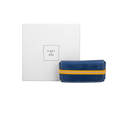 Eight & Bob | Originální kožené pouzdro na parfémy 30 ml - BLUE