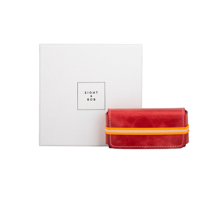 Eight & Bob | Originální kožené pouzdro na parfémy 30 ml - POMODORO