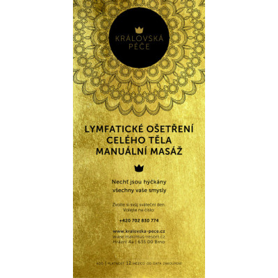 Dárkový poukaz - SALON - Manuální lymfatická masáž celého těla