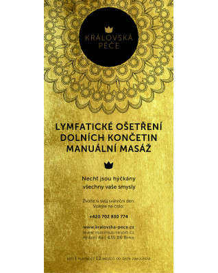 Dárkový poukaz - SALON - Manuální lymfatická masáž dolních končetin