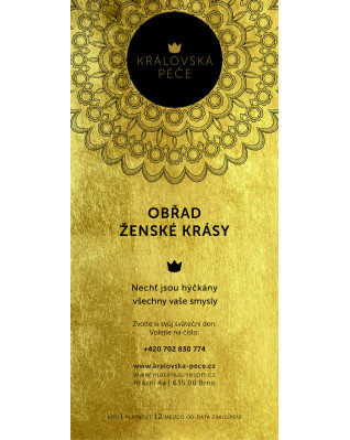 Dárkový poukaz - SALON - Obřad ženské krásy