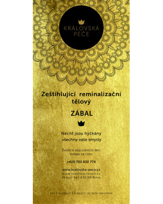 Dárkový poukaz - SALON - Zeštíhlující reminalizační tělový zábal nohy a břicho